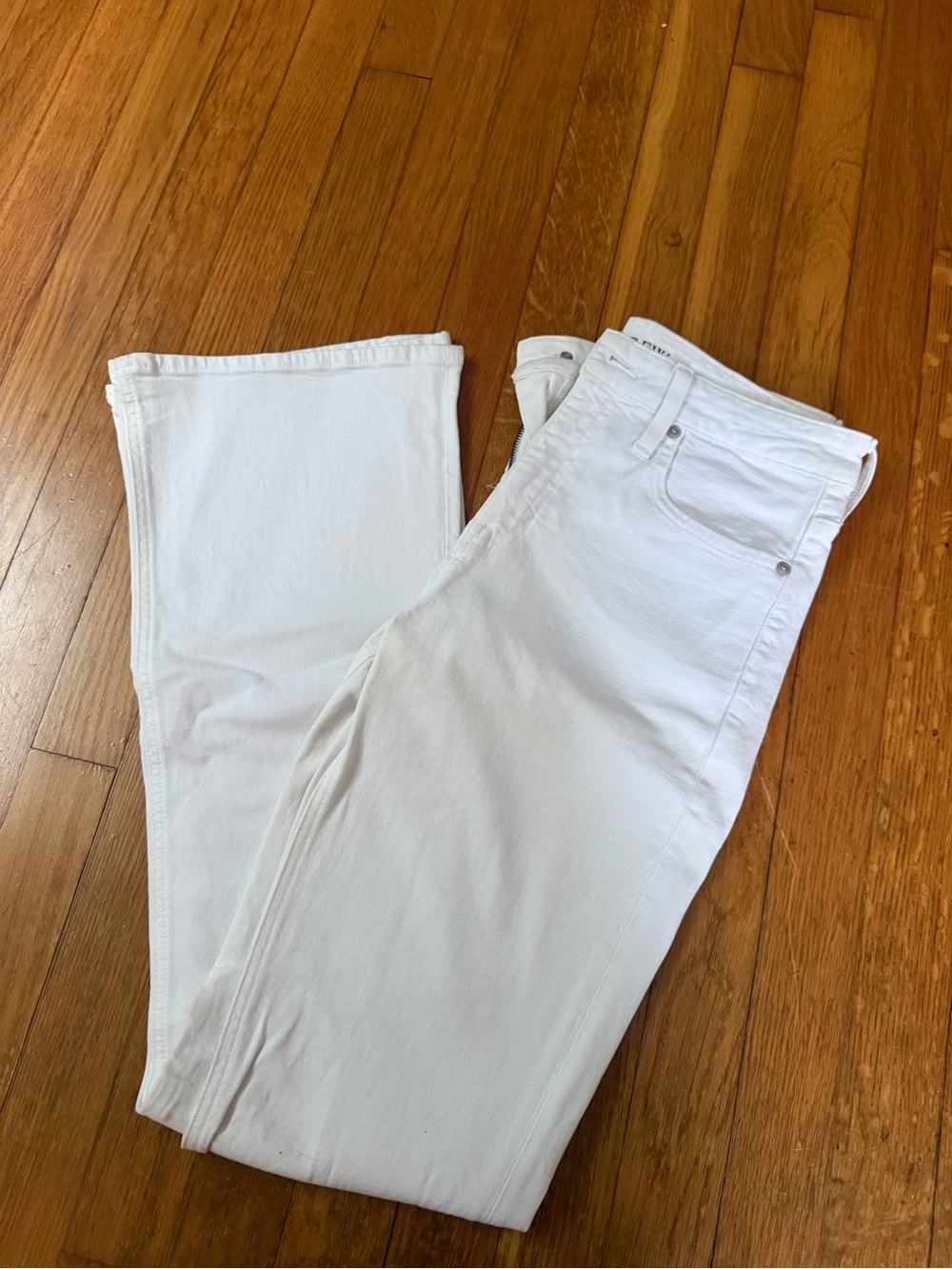 J Crew White Skinny Flare Jean